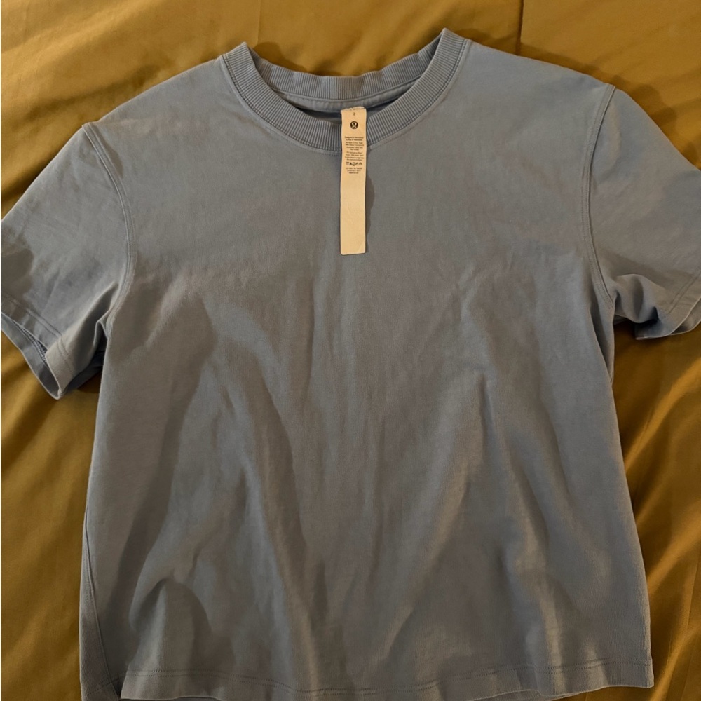 lululemon athletica Blue Short Sleeve Tee